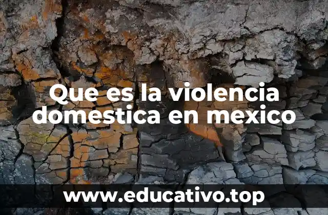 Que es la violencia domestica en mexico