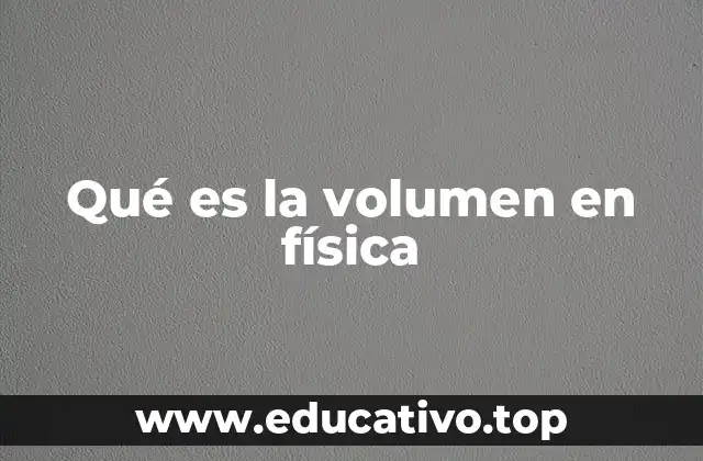 El espacio ocupado por los cuerpos y cómo se mide