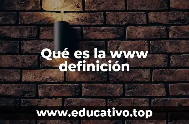 Qué es la www definición