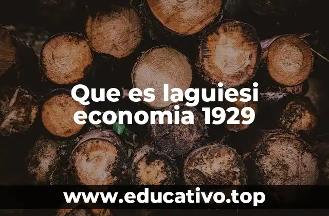 Que es laguiesi economia 1929
