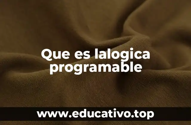 Que es lalogica programable