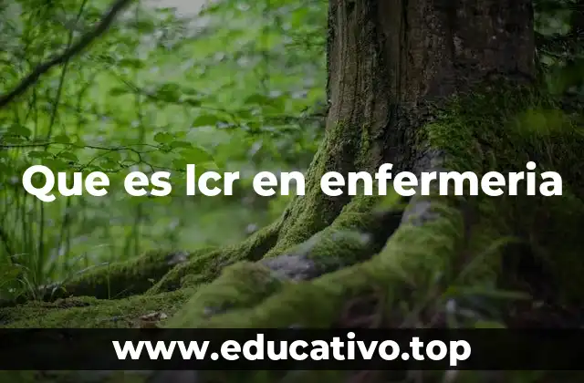 Que es lcr en enfermeria