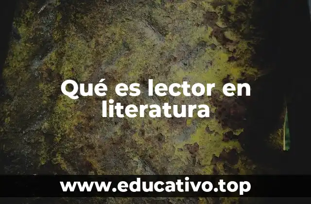 Qué es lector en literatura
