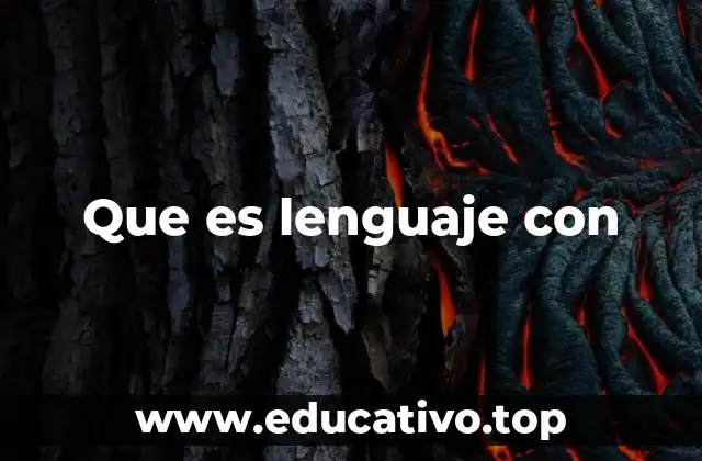 Que es lenguaje con