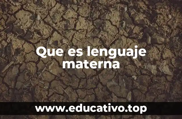 Que es lenguaje materna