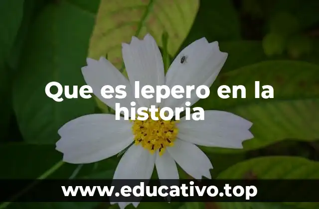 Que es lepero en la historia