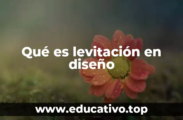 Qué es levitación en diseño