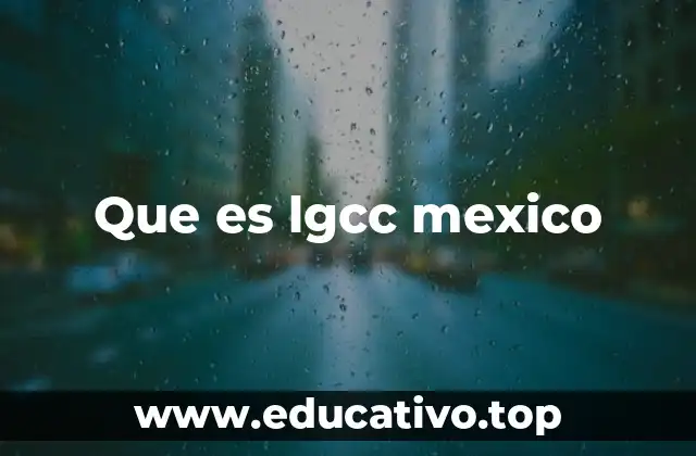 Que es lgcc mexico