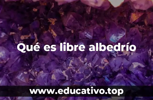 Qué es libre albedrío