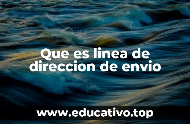 Que es linea de direccion de envio