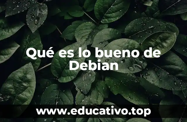 Qué es lo bueno de Debian