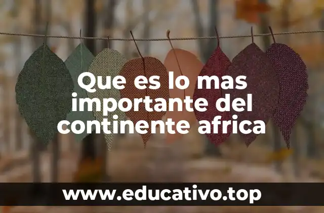 El legado cultural y la identidad africana