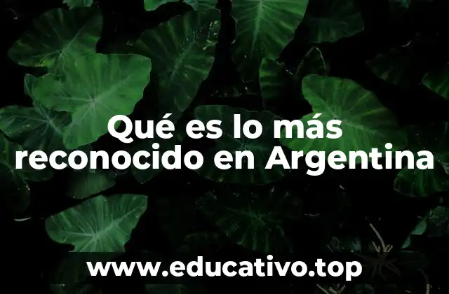 Qué es lo más reconocido en Argentina
