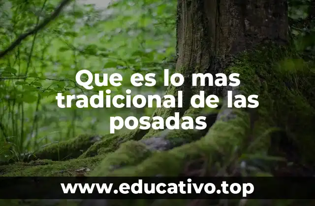 Que es lo mas tradicional de las posadas