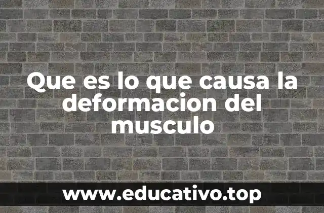 Que es lo que causa la deformacion del musculo