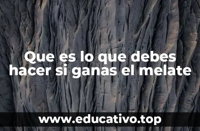 Lo que debes evitar al ganar el Melate