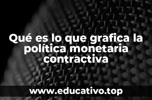 Qué es lo que grafica la política monetaria contractiva