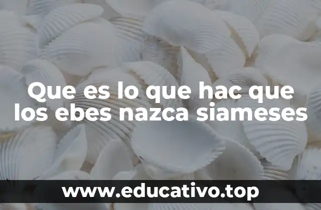 Factores biológicos detrás de la formación de gemelos unidos