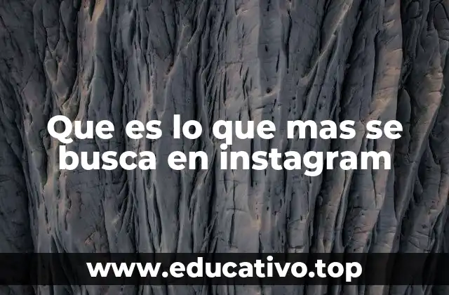 Que es lo que mas se busca en instagram