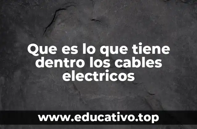 Que es lo que tiene dentro los cables electricos