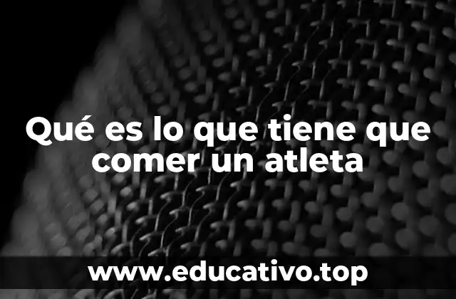 La importancia de una dieta personalizada para deportistas