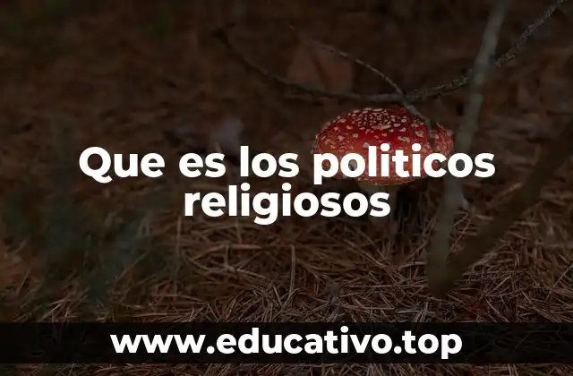 Que es los politicos religiosos