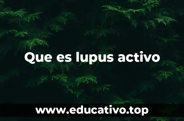 Que es lupus activo
