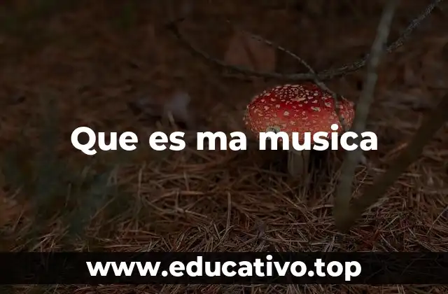 Que es ma musica
