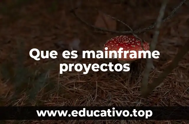 Que es mainframe proyectos