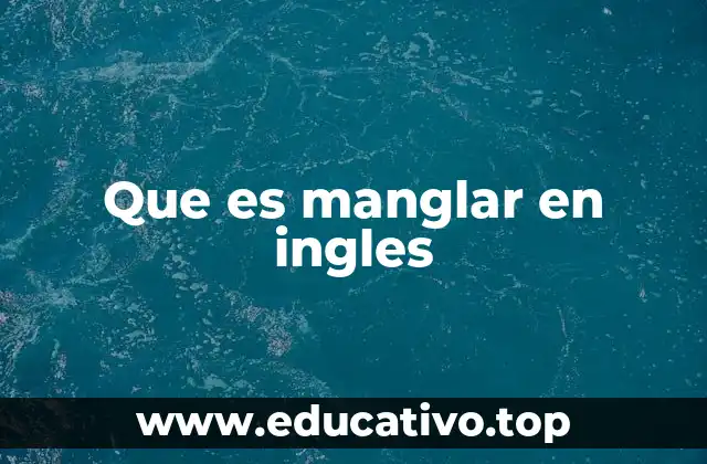 Estructura y características de los manglares