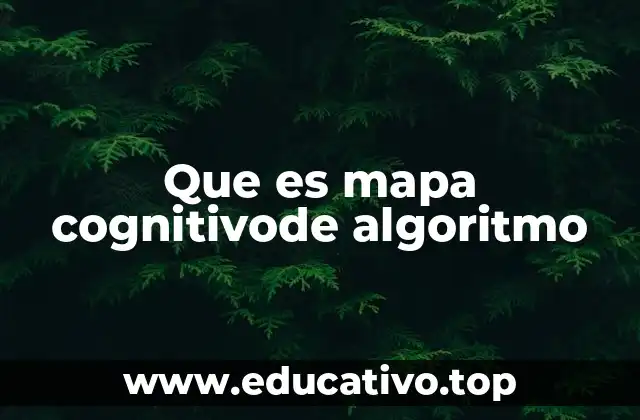 Que es mapa cognitivode algoritmo