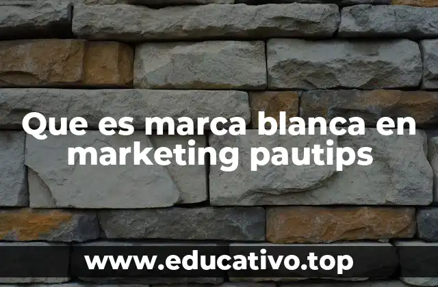 Que es marca blanca en marketing pautips