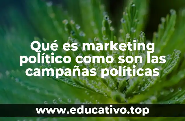 Qué es marketing político como son las campañas políticas