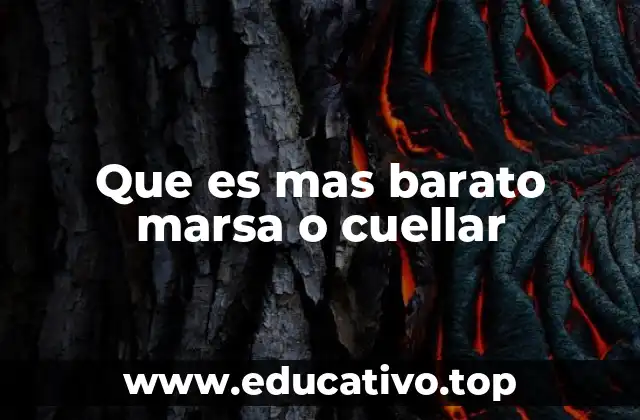 Que es mas barato marsa o cuellar