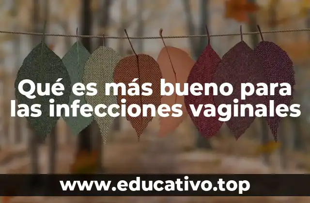 Qué es más bueno para las infecciones vaginales