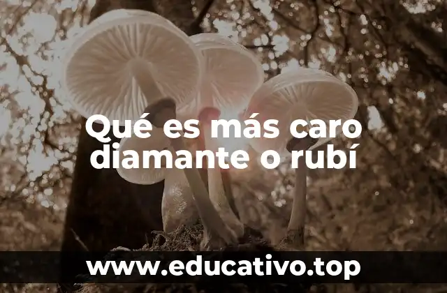 Qué es más caro diamante o rubí