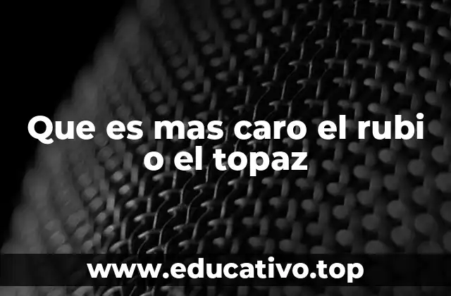 Factores que determinan el valor de una gema