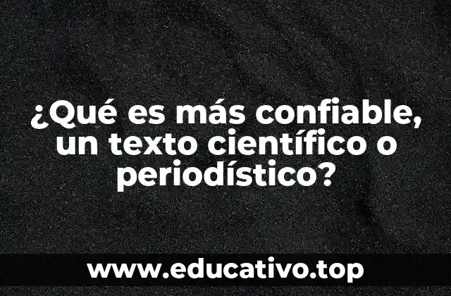 La credibilidad en la información: ciencia versus prensa