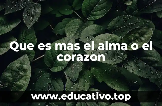 El alma y el corazón como símbolos universales