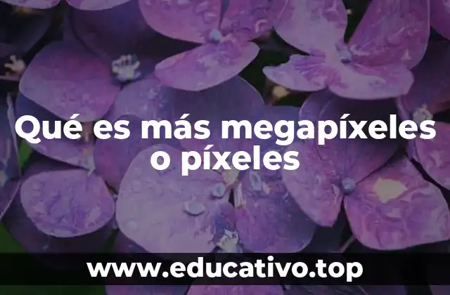 Qué es más megapíxeles o píxeles
