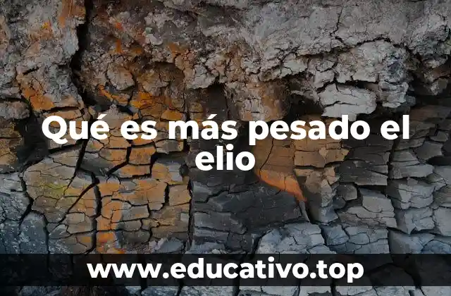 ¿Cómo se compara el elio con otros gases?