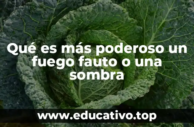 Qué es más poderoso un fuego fauto o una sombra