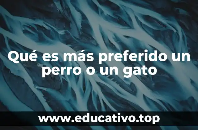 Qué es más preferido un perro o un gato