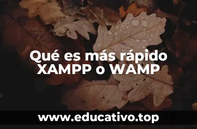 Qué es más rápido XAMPP o WAMP
