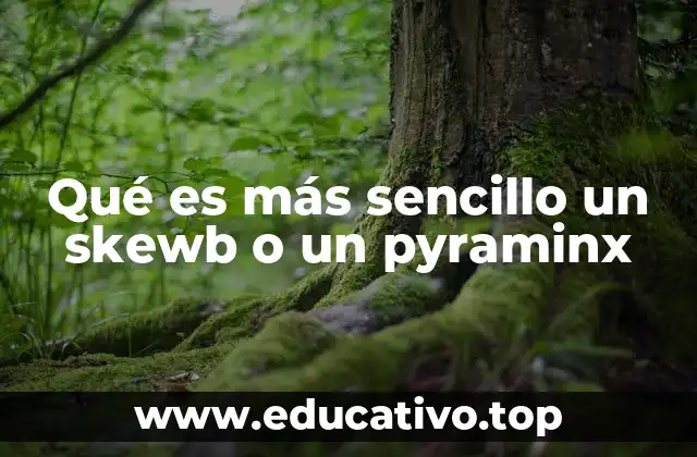 Qué es más sencillo un skewb o un pyraminx