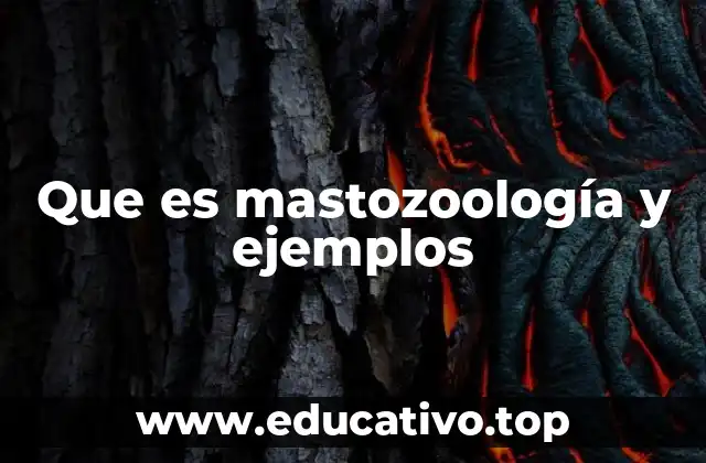 Que es mastozoología y ejemplos