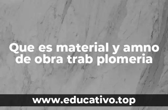 Diferencia entre el costo del material y el costo del servicio en plomería