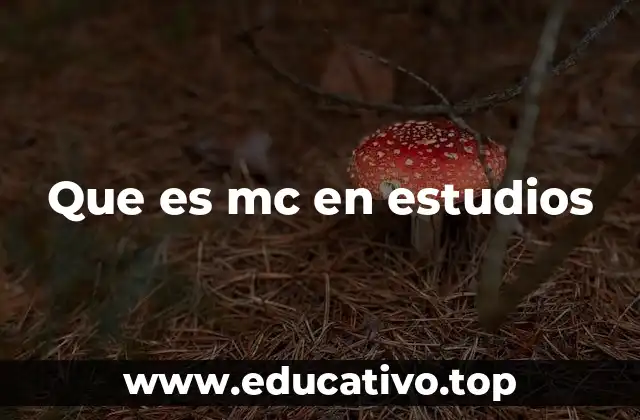 Que es mc en estudios