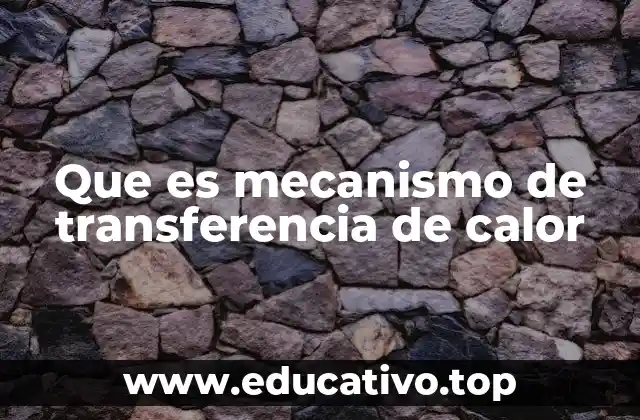 Que es mecanismo de transferencia de calor