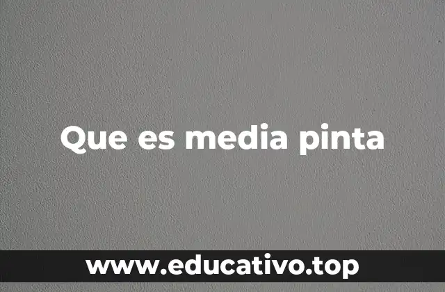 Que es media pinta